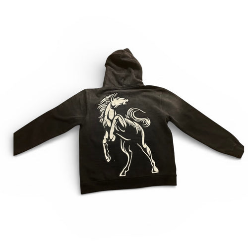 Black & White | Pink Horse Power Hoodie